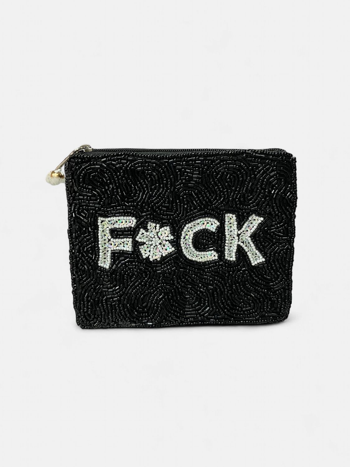 F*CK Beaded Pouch