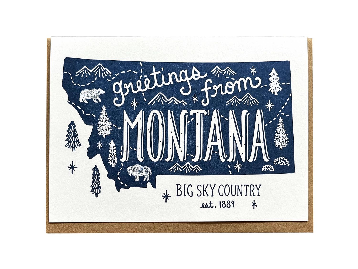 Montana Greeting Card: Single Card