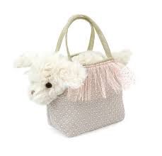 Sugar Maltese Puppy Purse Set