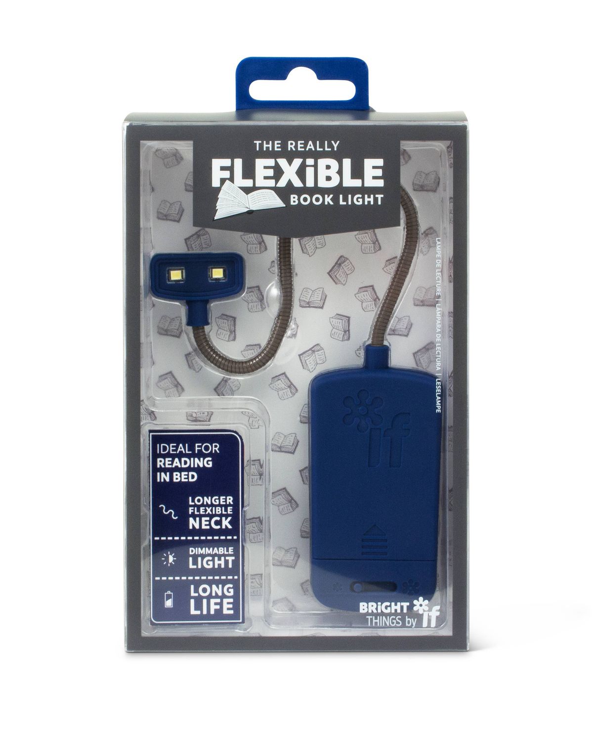 The Really Flexible Book Light: Blue