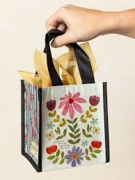 Happy Bag Cream Flowers Whatever's Good For Your Soul