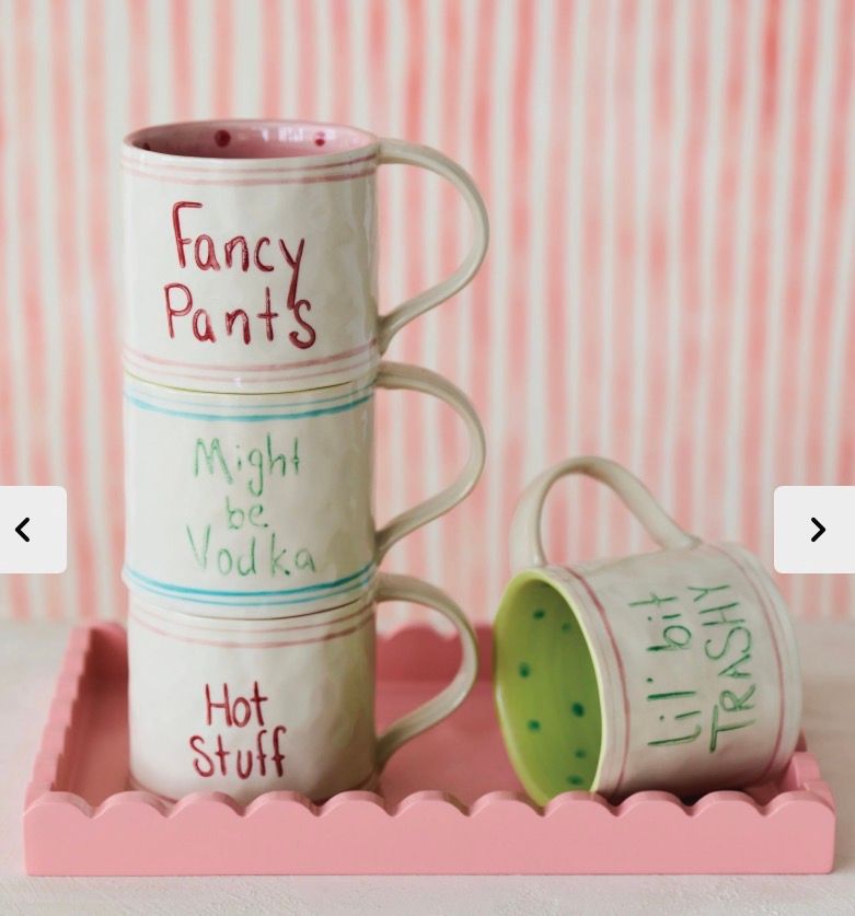 Hand Painted Mugs W Sayings