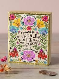 Tiny Block Keepsake - World Better