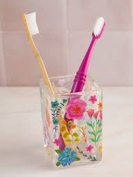 Floral Bath Tumbler