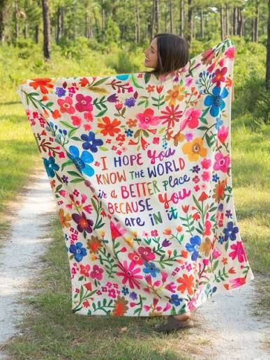 Cozy Blanket World A Better Place - Reversible