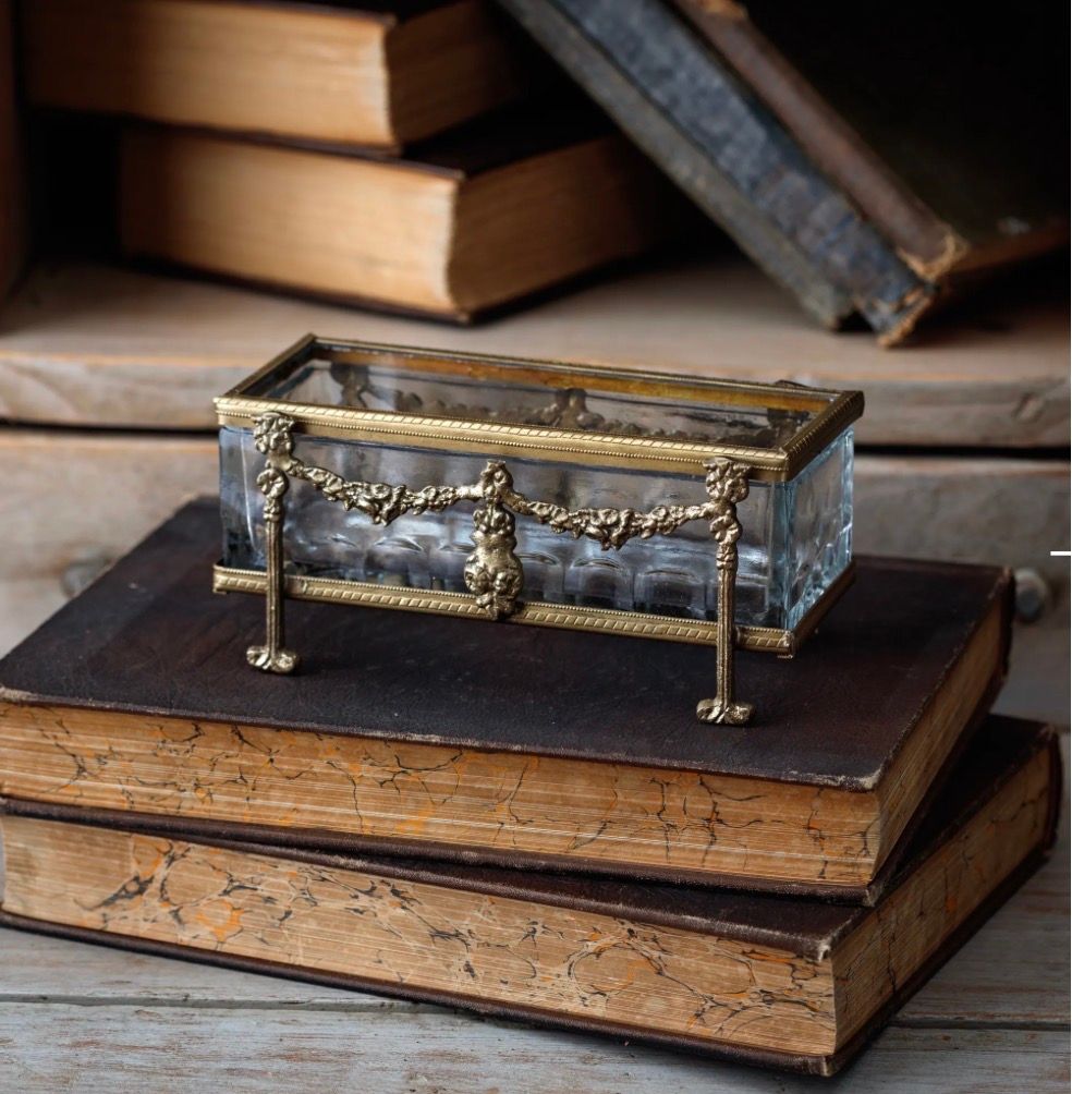 Antiqued Rectangular Vase