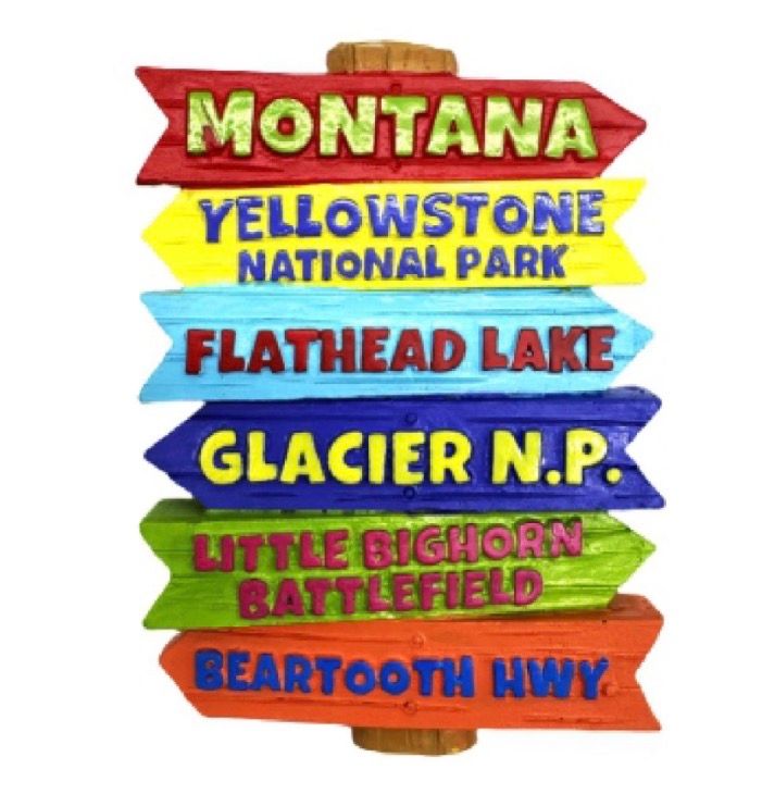 Montana Destinations Magnet Multi Color