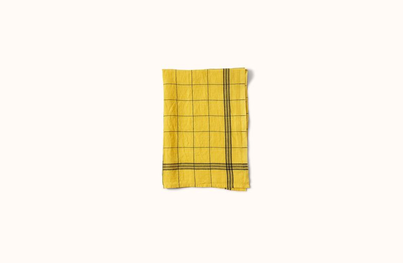 CHARVET YELLOW BISTRO LINEN KITCHEN TOWEL