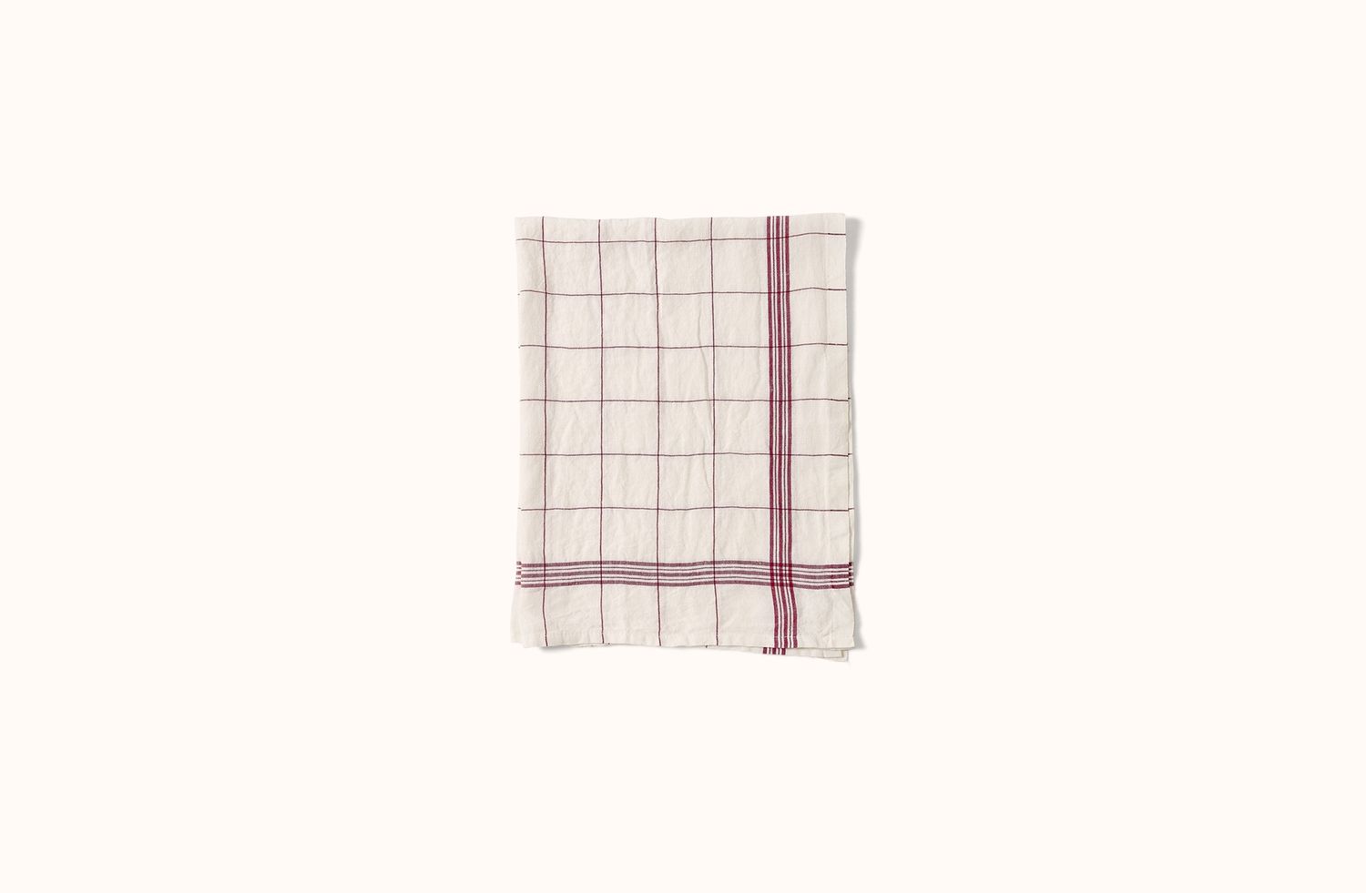 CHARVET RED BISTRO LINEN KITCHEN TOWEL