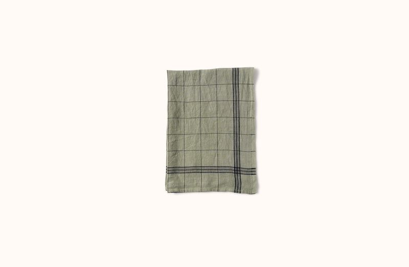 CHARVET SAGE BISTRO LINEN KITCHEN TOWEL