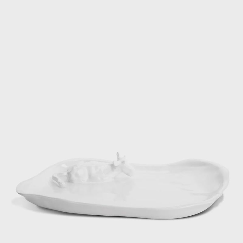 MONTES DOGGETT CERAMIC COW MOTIF PLATTER NO. 893