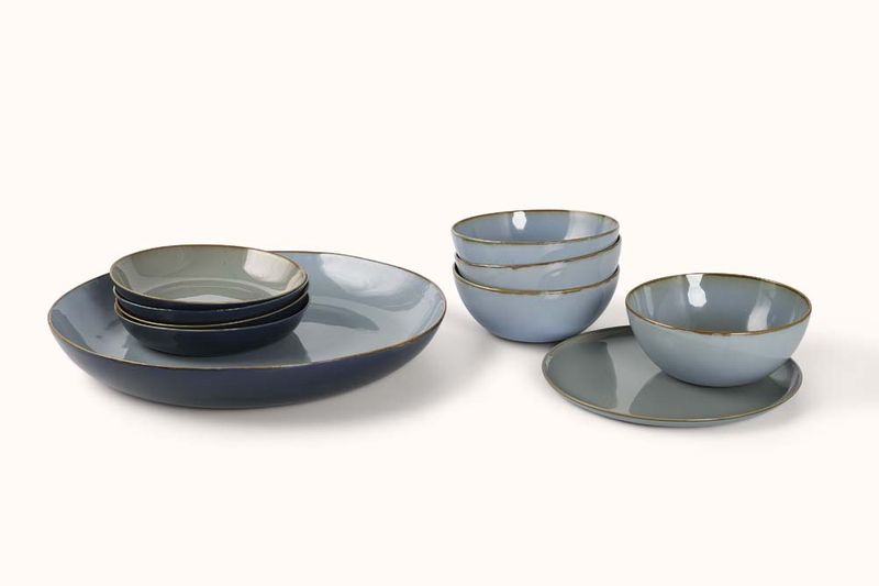 ANITA LE GRELLE SMOKY BLUE DINNERWARE