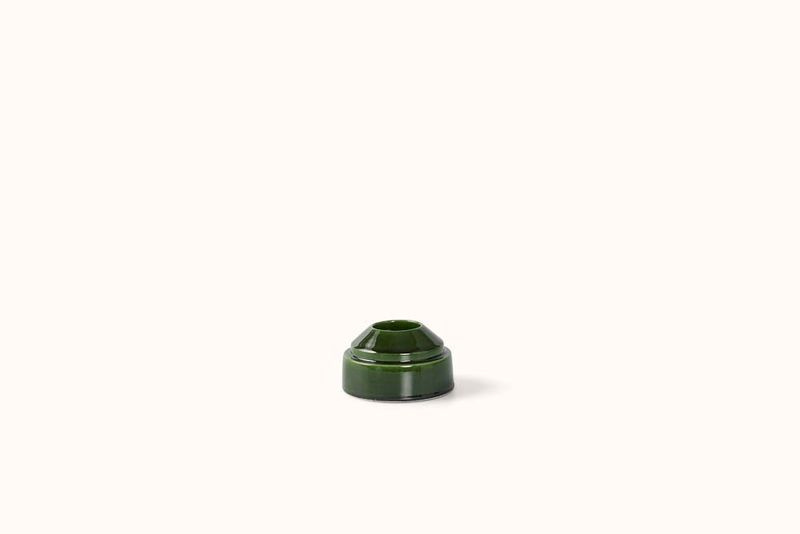 BERGS POTTER EMERALD GLAZED CANDLEHOLDLER