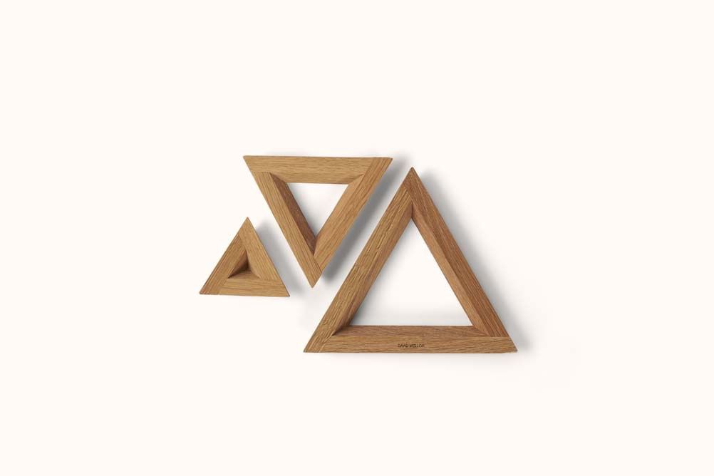 DAVID MELLOR OAK TRIPLE TRIVET SET