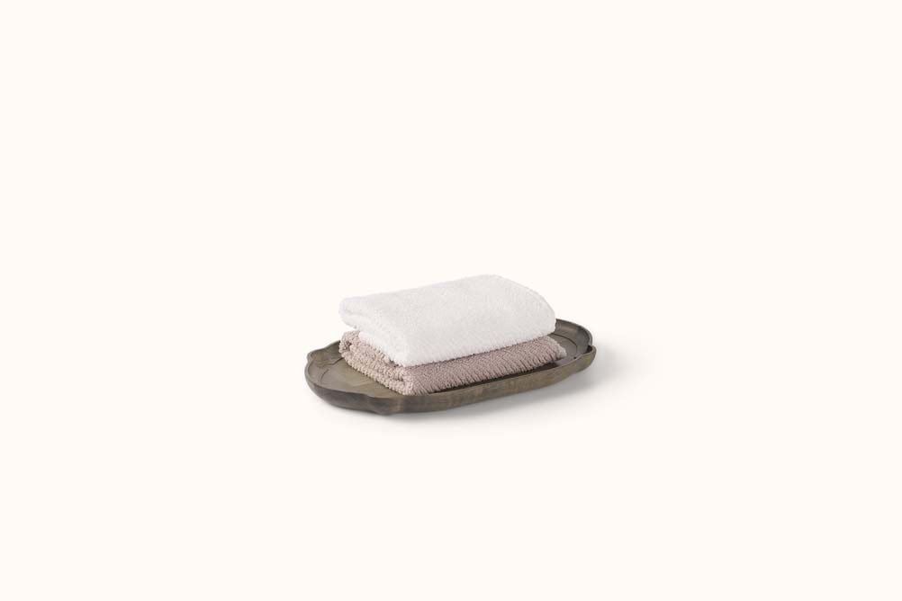 IFUJI ITALIAN OVAL TRAY GREY, Size: SMALL