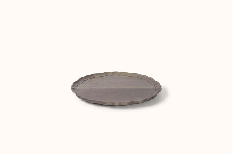 IFUJI ITALIAN ROUND PLATE GREY