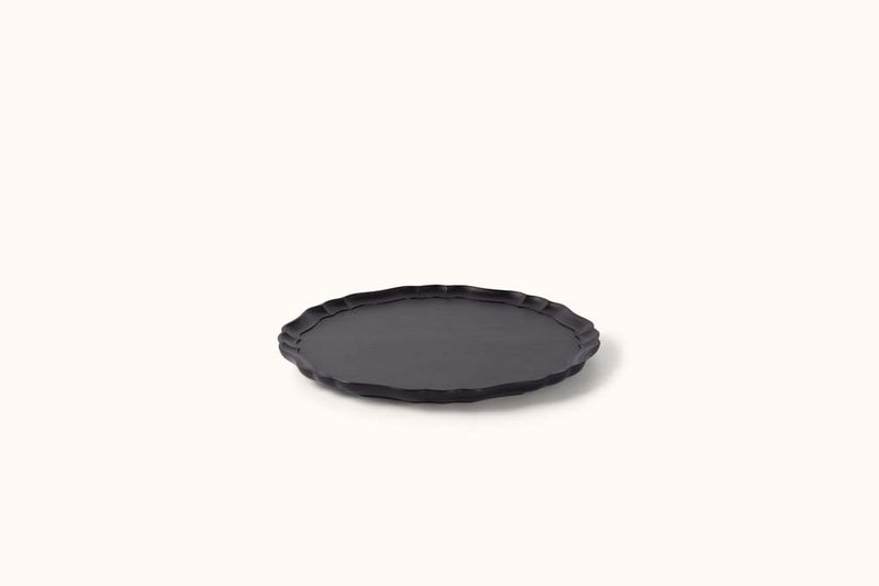 IFUJI ITALIAN ROUND PLATE BLACK