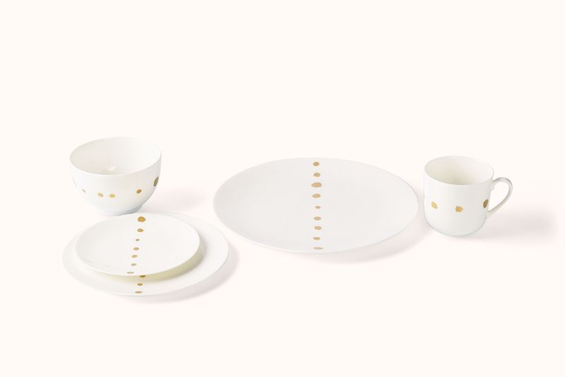 DIBBERN FINE BONE CHINA GOLDEN PEARLS DINNERWARE