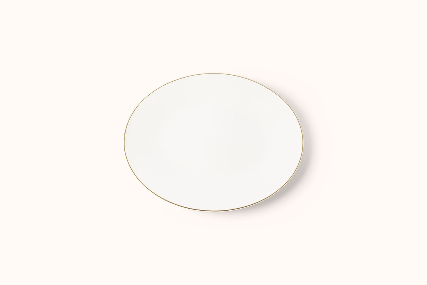 DIBBERN FINE BONE CHINA GOLDEN LANE OVAL TRAY
