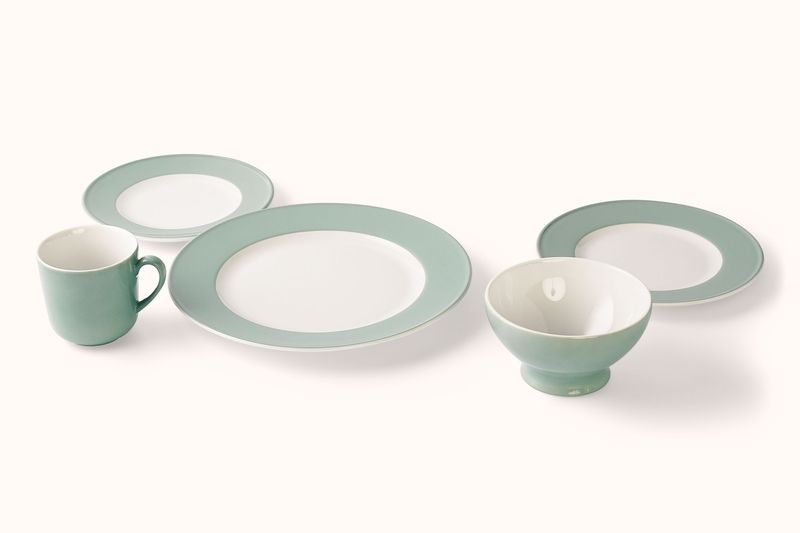 DIBBERN SAGE PORCELAIN SOLID COLOR DINNERWARE