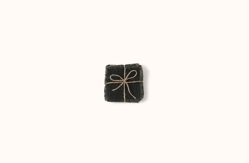 LIBECO FADED BLACK JASPER COASTER