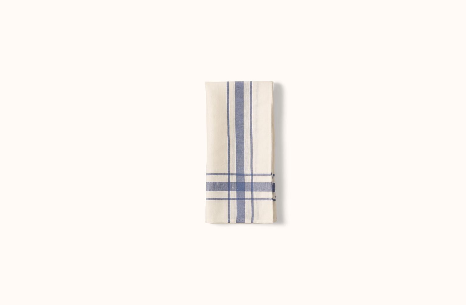 LIBECO BLUE CAMARET TEA TOWEL