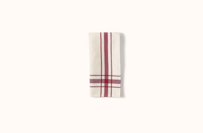 LIBECO RED CAMARET KITCHEN TOWEL