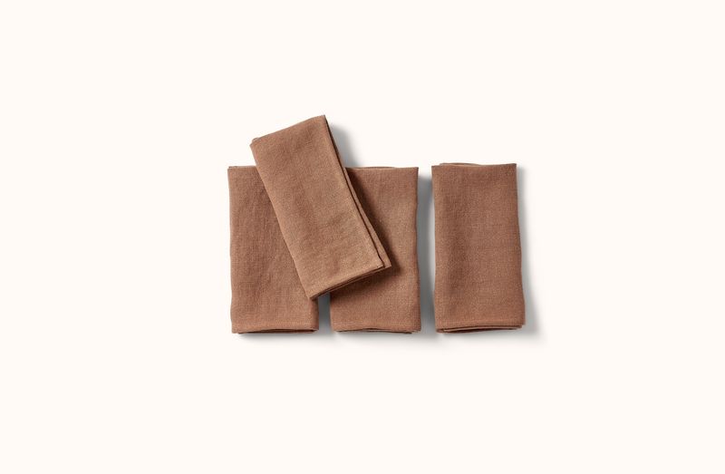 LIBECO CINNAMON HUDSON NAPKIN