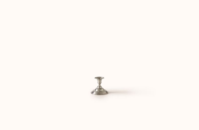 MATCH PEWTER SCALLOPED MOTIF CANDLESTICK
