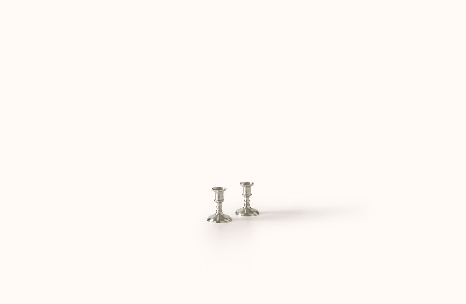 MATCH PEWTER SMALL PRATO CANDLESTICKS