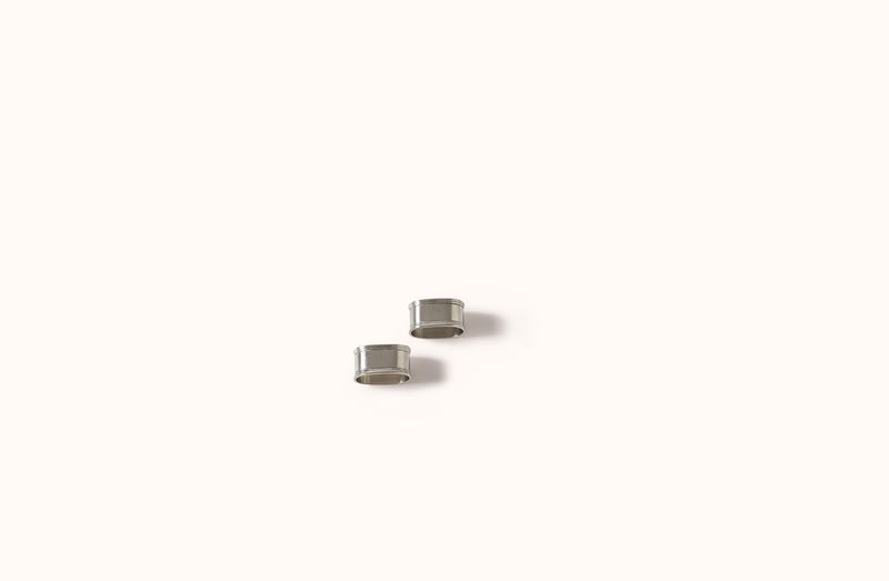 MATCH PEWTER OVAL NAPKIN RINGS