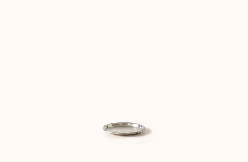 MATCH PEWTER SCALLOP RIMMED BOTTLE COASTER