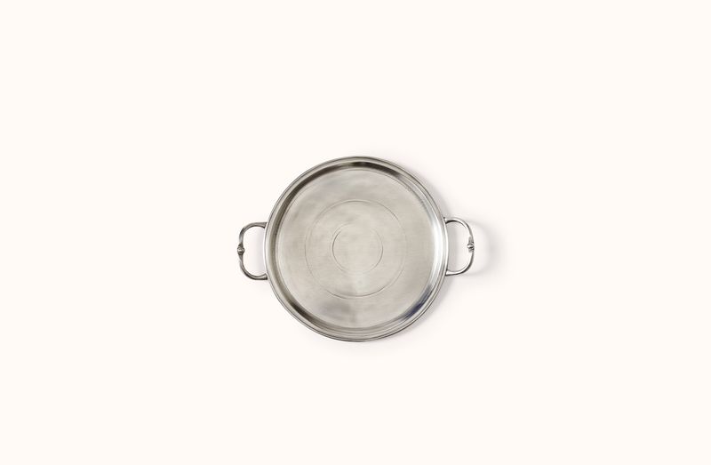 MATCH PEWTER SMALL ROUND TRAY