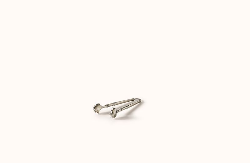 MATCH PEWTER ICE TONGS