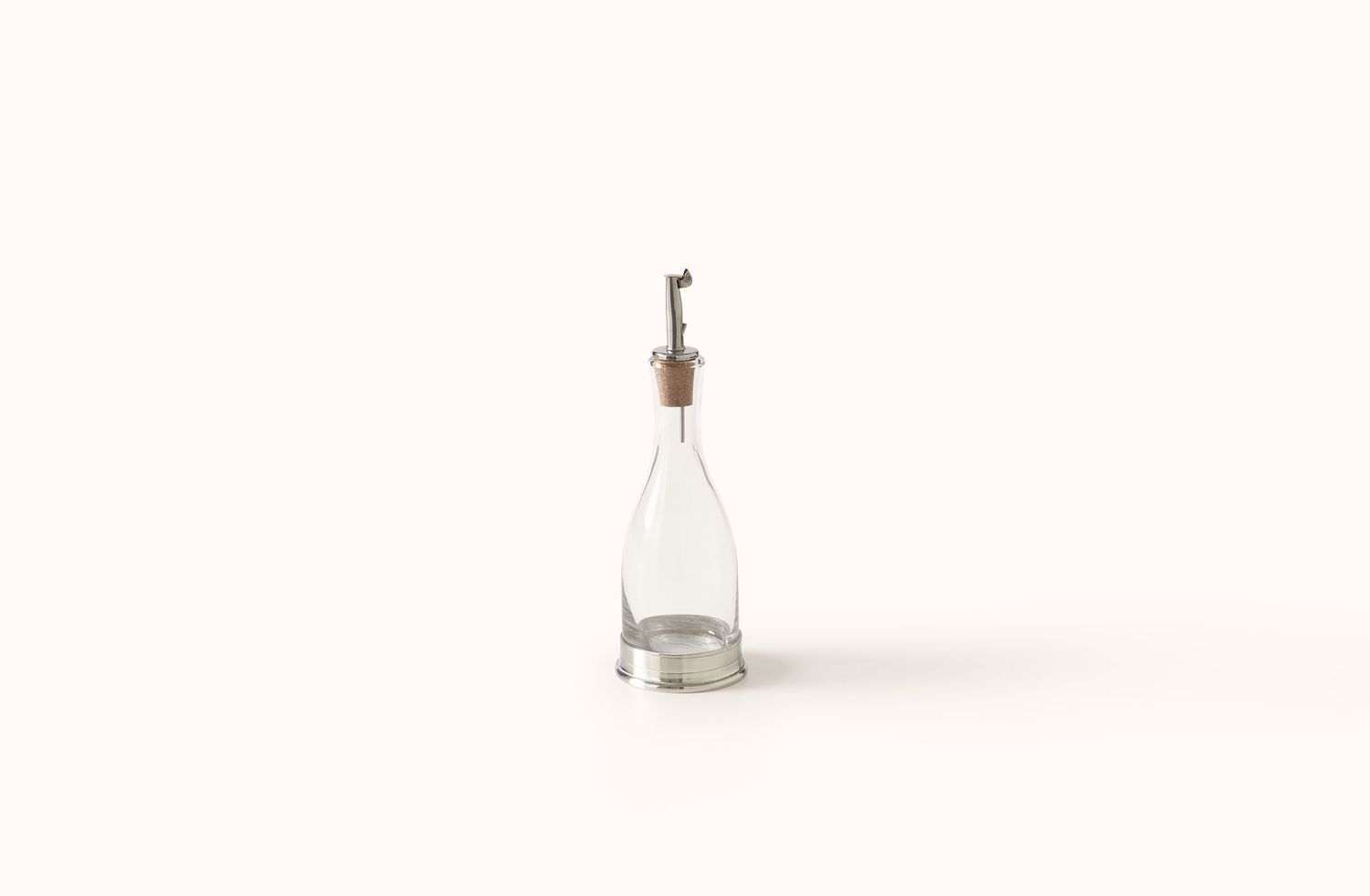MATCH PEWTER  BASE CRUET WITH CORK DISPENSER