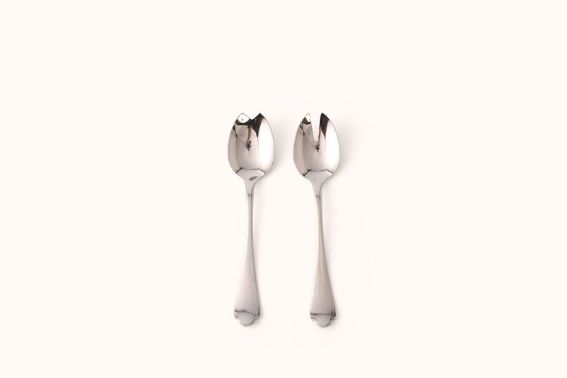 MEPRA POLISHED STAINLESS STEEL DOLCE VITA SALAD  SET