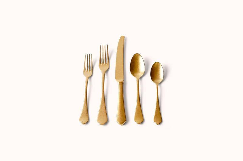 MEPRA GOLD PEWTER DOLCE VITA FLATWARE SET
