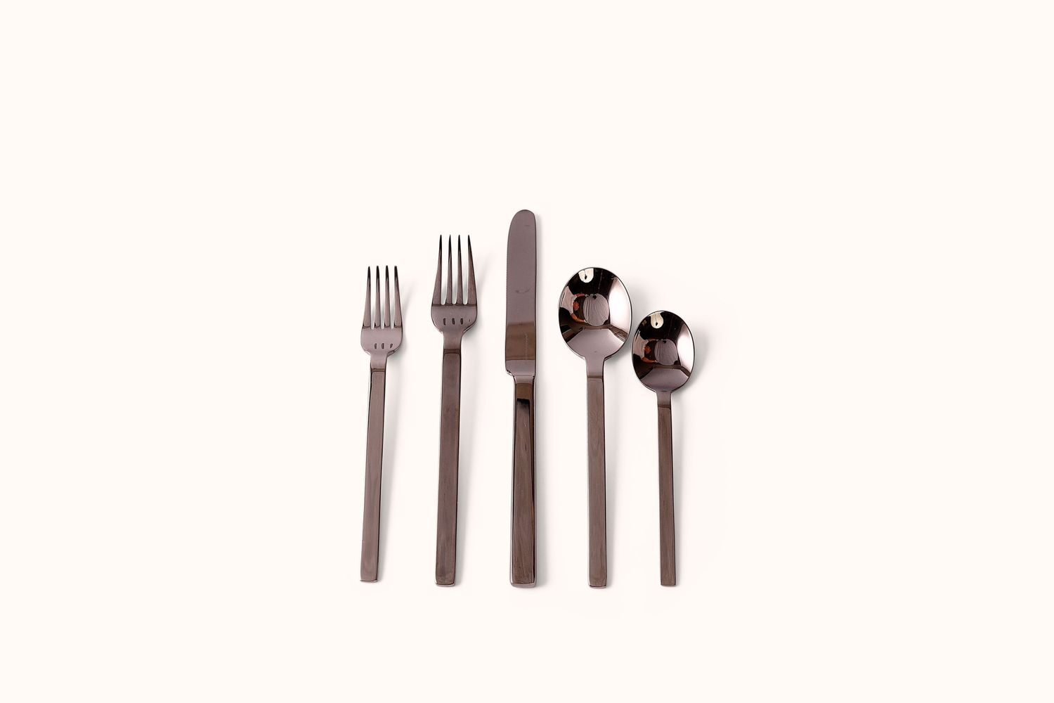 MEPRA GUNMETAL STAINLESS STEEL STILE FLATWARE SET