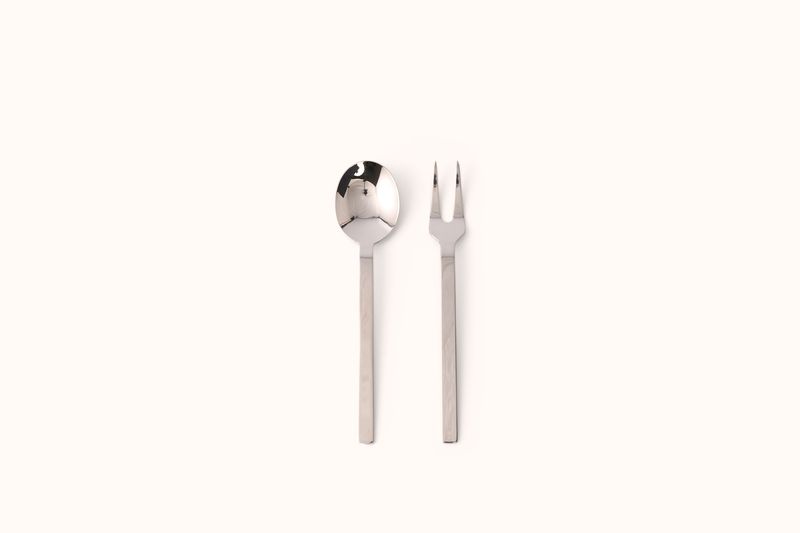MEPRA POLISHED STAINLESS STEEL STILE SERVE SET