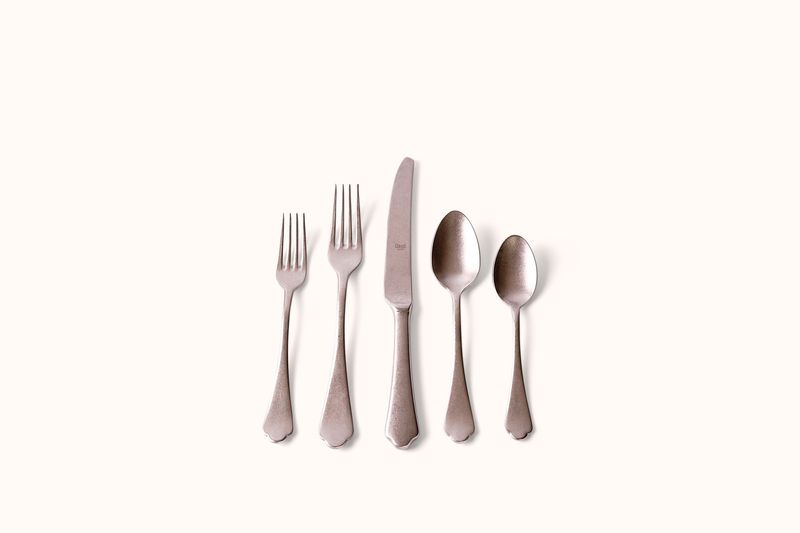 MEPRA VINTAGE PEWTER STAINLESS STEEL DOLCE VITA FLATWARE SET