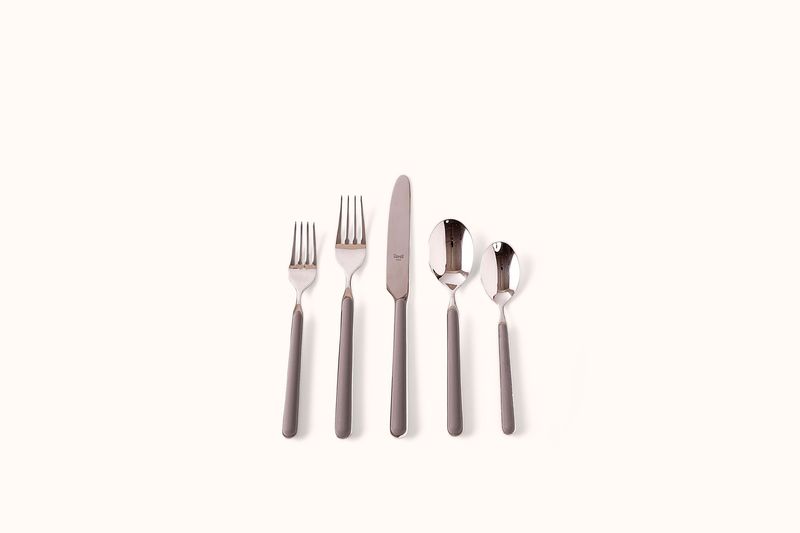 MEPRA GREY ON POLISHED STAINLESS STEEL FANTASIA FLATWARE SET