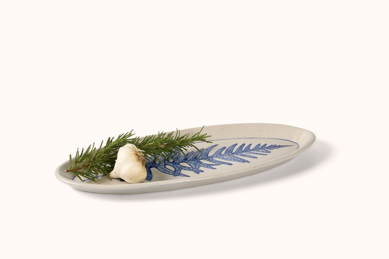 MG BY HAND OVAL PLATTER - FERN