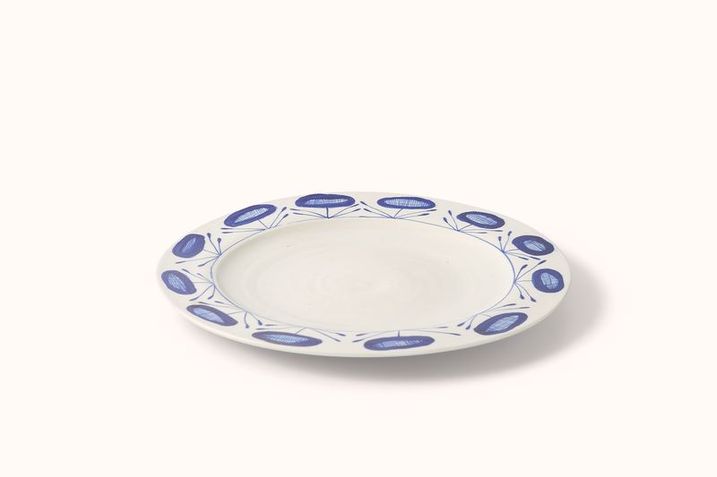 MG BY HAND ROUND PLATTER - POPPY