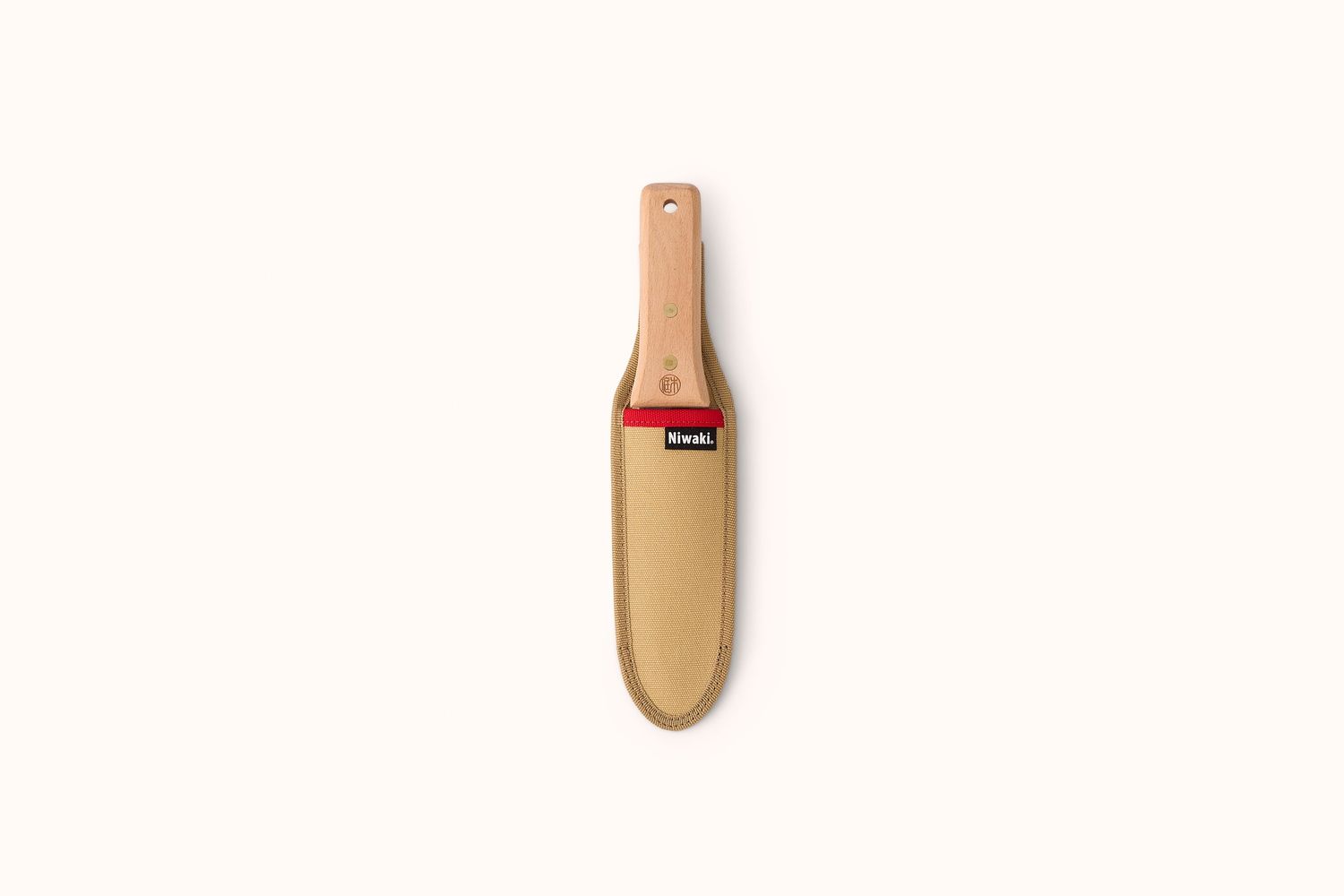 NIWAKI CARBON STEEL PRO HORI HORI KNIFE WITH CANVAS HOLDER