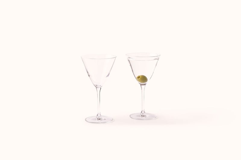 NUDE BAR/GIANI MARTINI GLASSES
