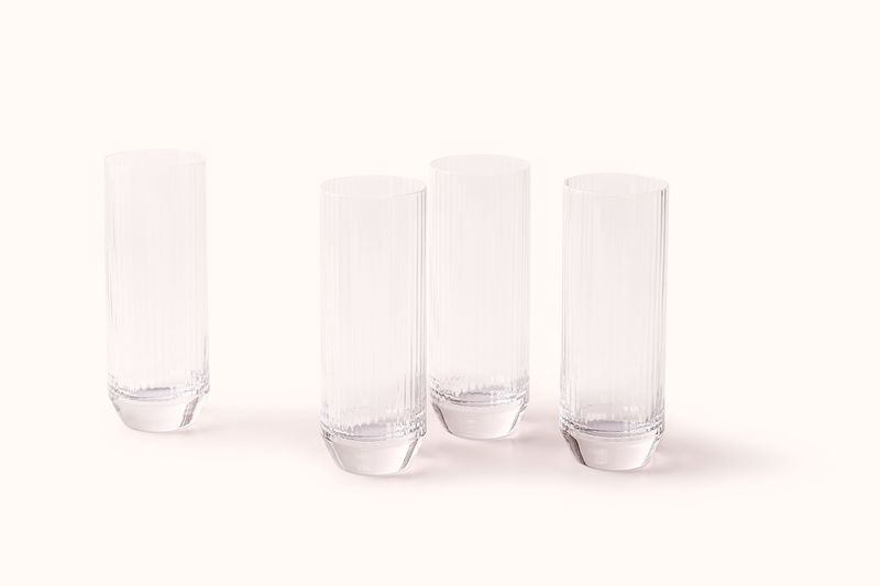 NUDE YOUMEUS DESIGN CRYSTAL HIGH BALL GLASSES TALL