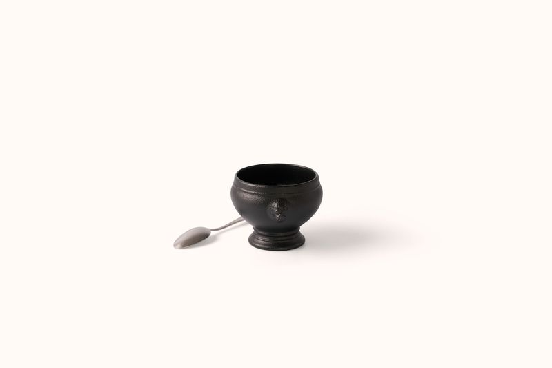 REVOL LION-HEADED SOUP BOWL BLACK