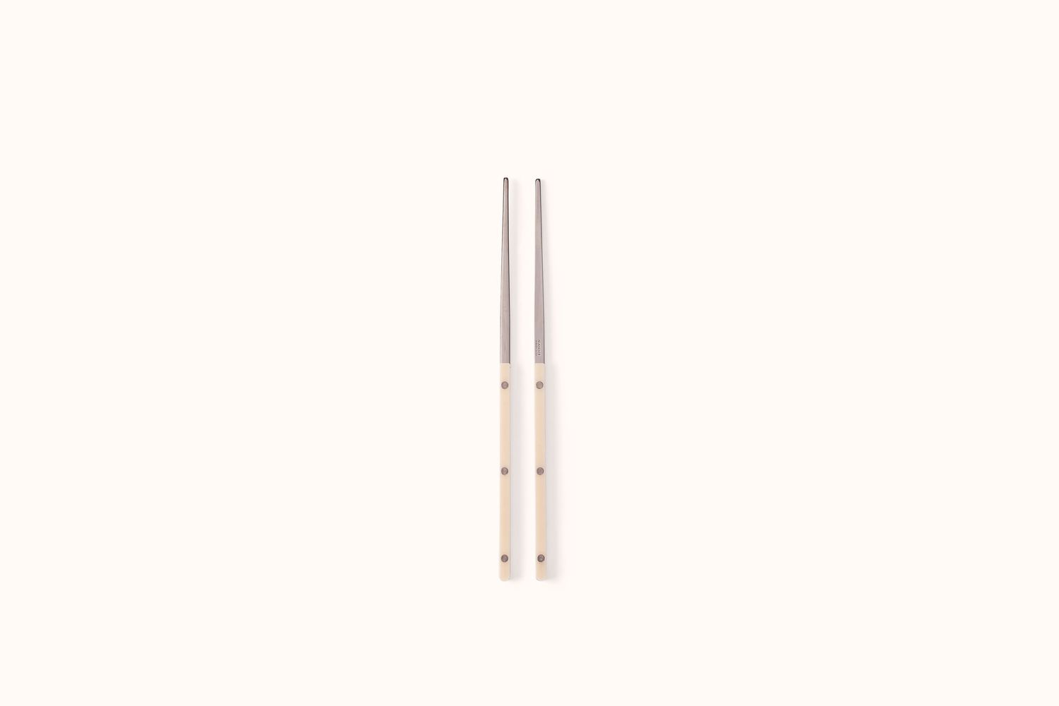 SABRE PARIS POLISHED STAINLESS STEEL IVORY  BISTROT CHOPSTICKS