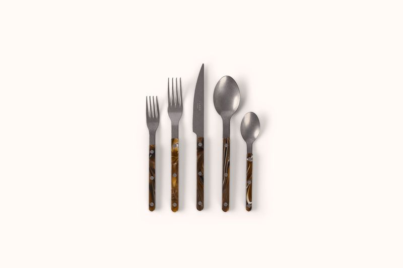 SABRE PARIS VINTAGE STAINLESS STEEL BUFFALO BISTROT FLATWARE SET