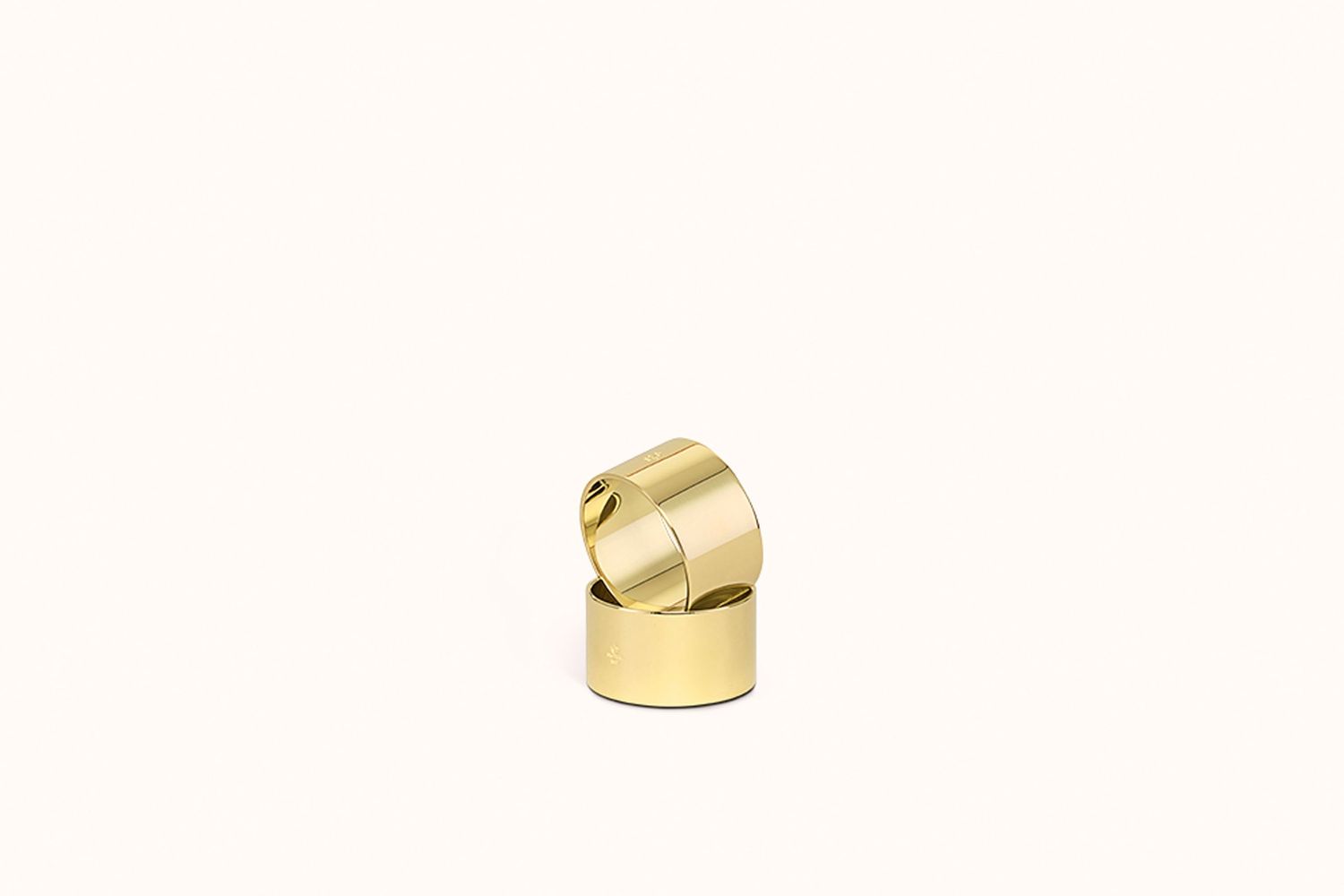 SKULTANA NAPKIN RINGS, Colour: POLISHED BRASS